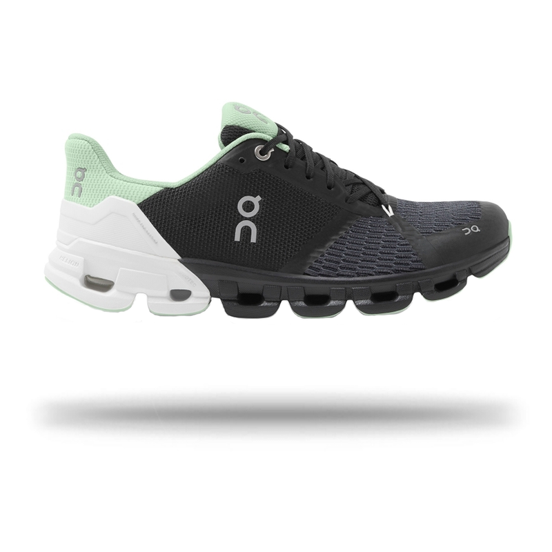 On Womens Cloudflyer 2021 Running Shoe Black / White / 8.5