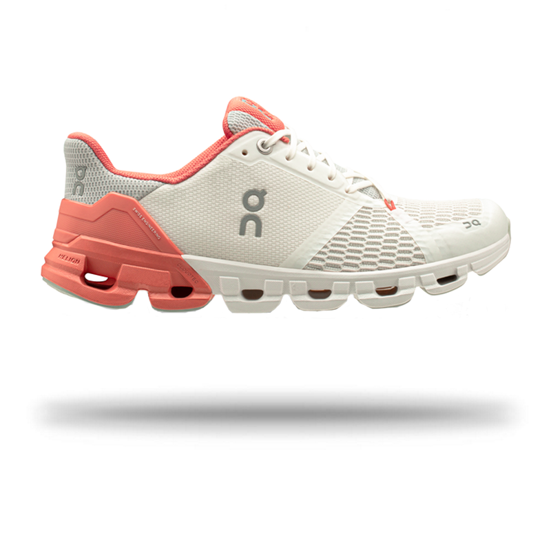 On Womens Cloudflyer 2021 Running Shoe White|Coral / 8.5