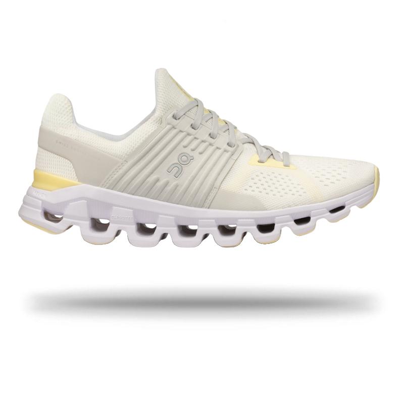 On Womens Cloudswift Running Shoe White/Limelight / 7