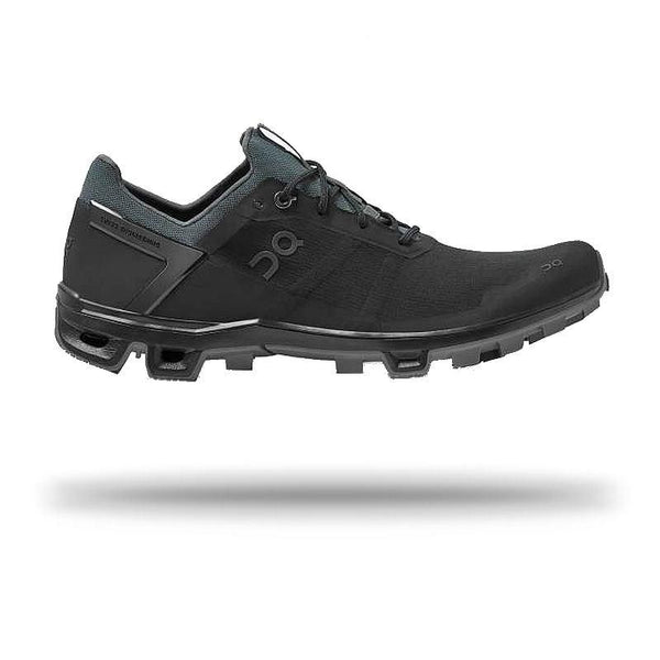 On Womens Cloudventure Peak Trail Shoe Black/Rock / 5.5