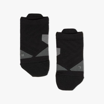 On Womens Low Sock Black/Shadow / XS