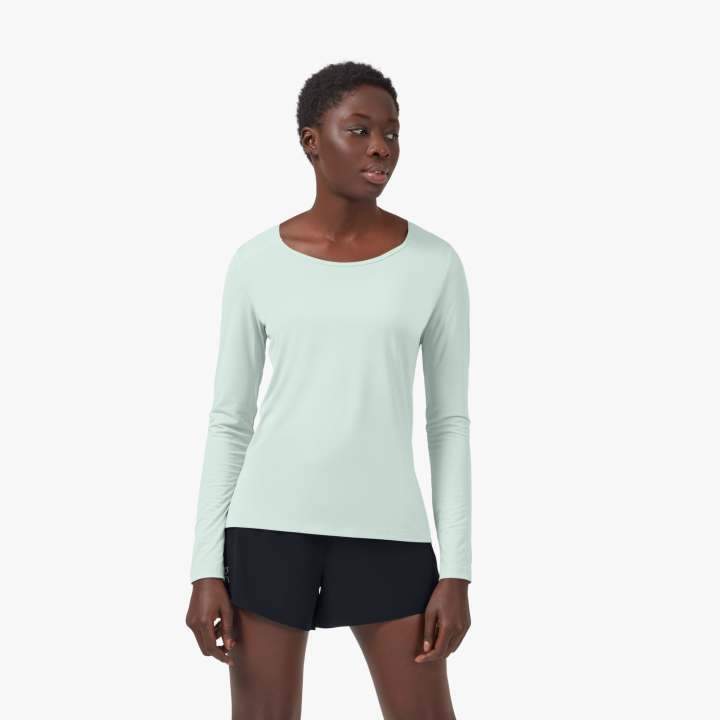 On Womens Performance Long-T Mineral / XS