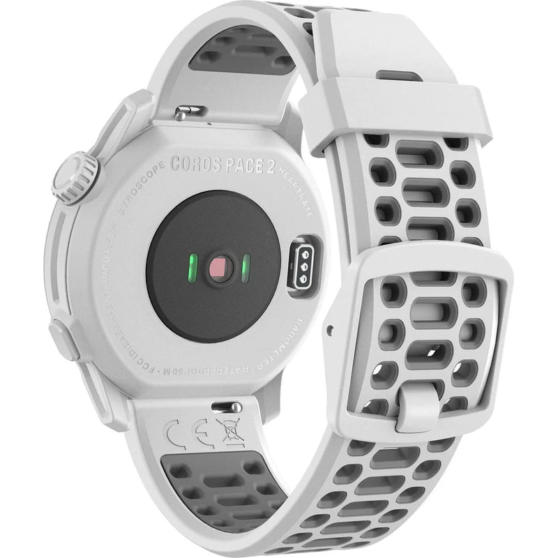 PACE 2 Premium GPS Sport Watch with Silicone Strap White