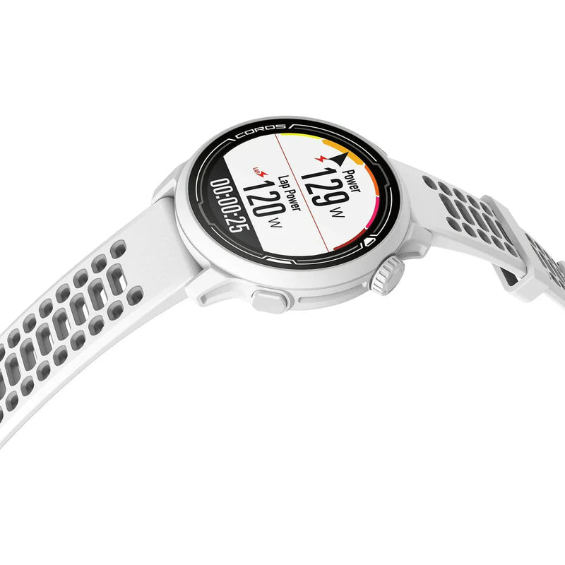 PACE 2 Premium GPS Sport Watch with Silicone Strap White
