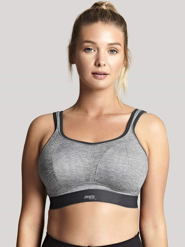 Womens Dorina Outrun high impact push-up sports bra in grey – Sale Lab UK