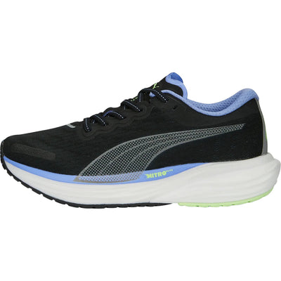 Puma Womens Devaite NITRO 2 Running Shoe Black-Elektro-purple / 7.5