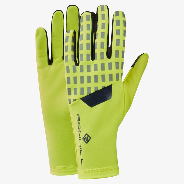Ronhill Afterhours Gloves Reflective FIYel/Charcoal Reflct / Small