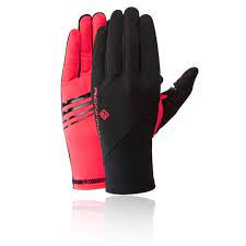 Ronhill Wind Block Gloves Black/ Hot Pink / Small