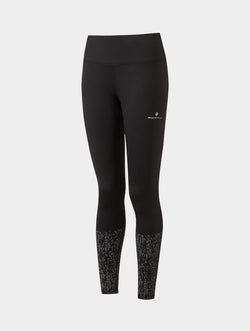 Ronhill Womens Life Nightrunner Tight 8 / BLACK/REFLECT