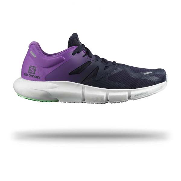 Salomon Mens Predict 2 Running Shoe Black | Purple / 7