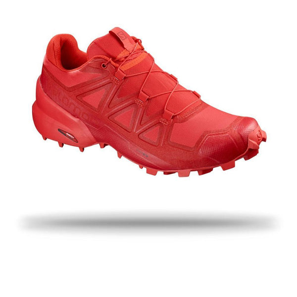 Salomon Mens SpeedCross 5 Trail Shoe High Risk/Barbados Cherry / 8