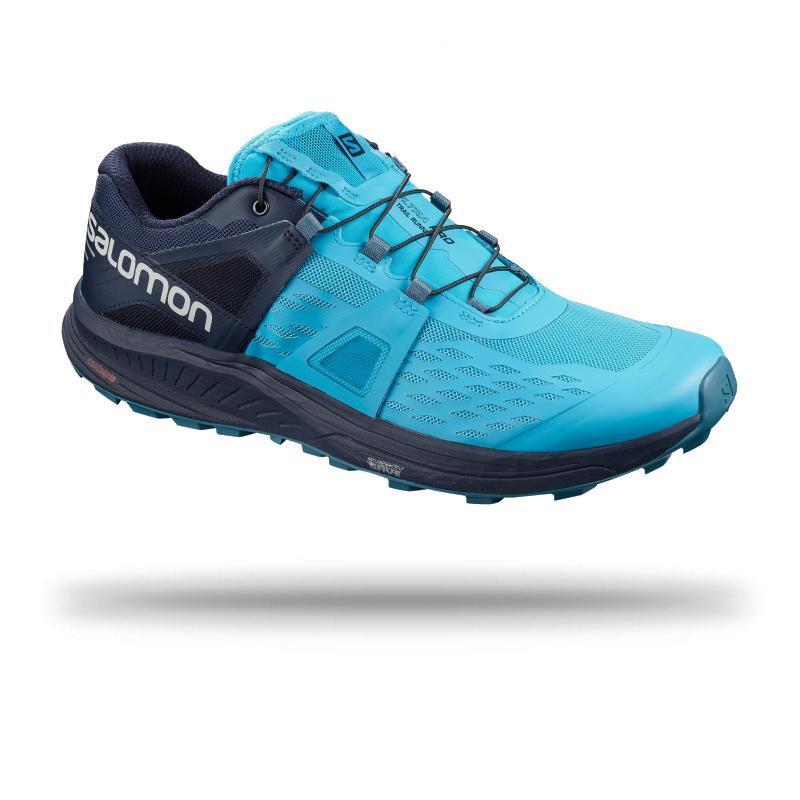 Salomon Mens Ultra Pro Trail Shoe 9 / Hawaiian Ocean|Navy Blazer|Mallard Blue