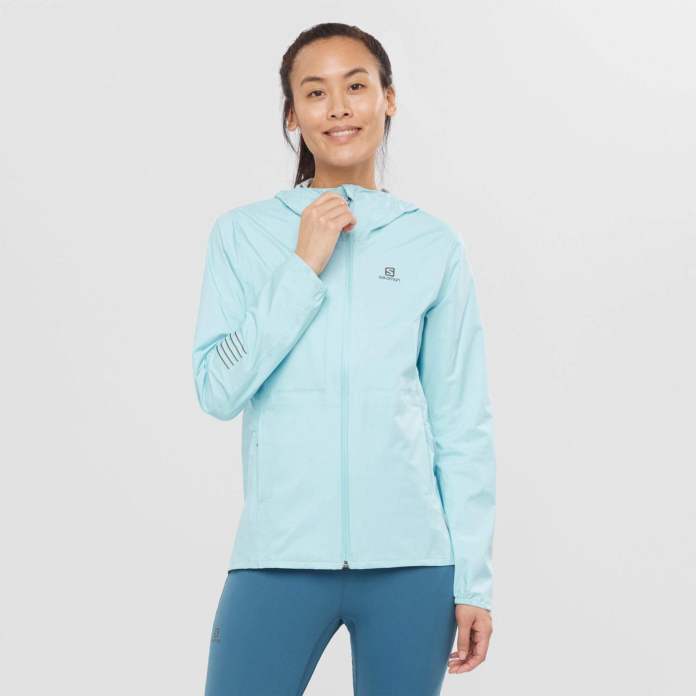 Salomon Women's Bonatti Waterproof Jacket Crystal Blue / XS