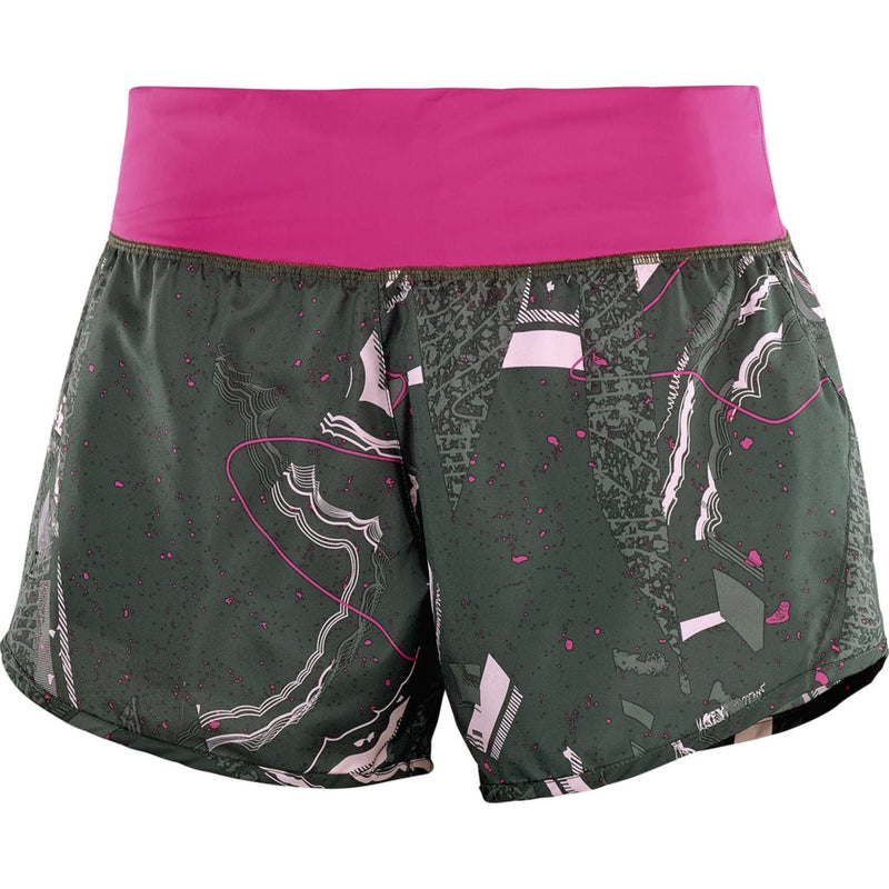 Salomon Women's Elevate 2 in 1 Shorts Large / Chic/Pink