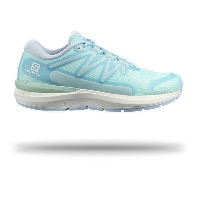 Salomon Womens Sonic 4 Confidence Running Shoe Tanager Turquiose/White/Kentucky Blue / 5