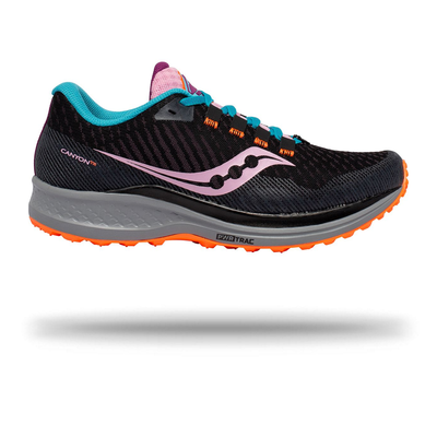 Saucony Womens Canyon TR Running Shoe Future Black / 4.5