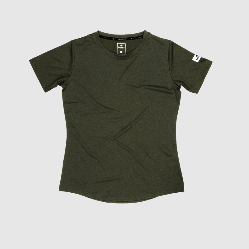 Saysky Womens Clean Combat T-Shirt. Dusty Olive / XS