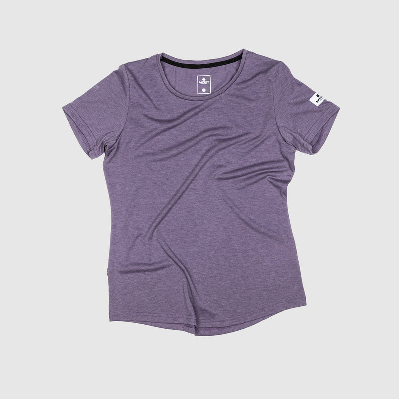 SAYSKY Womens Clean Workout Tee Shirt Purple Sage / XS