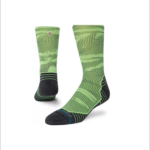 Stance Mens Bramo Running Sock Neon Green / M