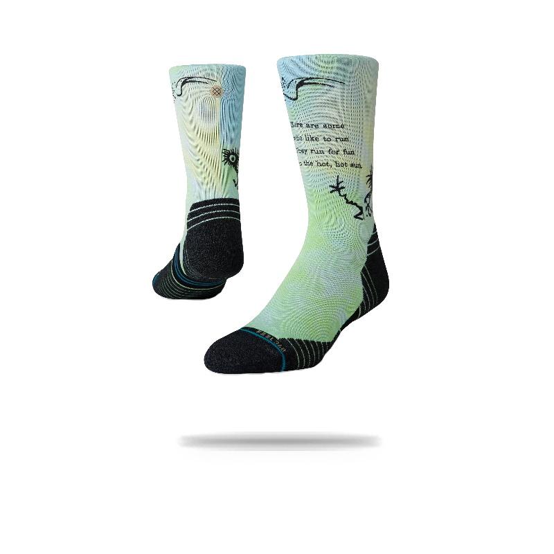 Stance Mens Some who like Crew Running Sock Green / S