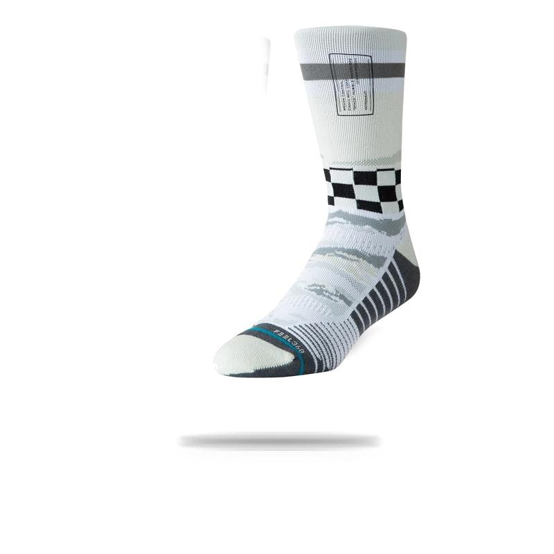 Stance Mission Space Crew Running Sock Off White / L