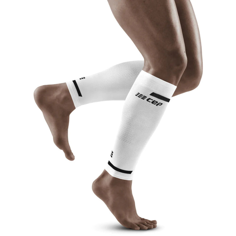 The Run Compression Calf Sleeves  Men's 4.0 White / Large