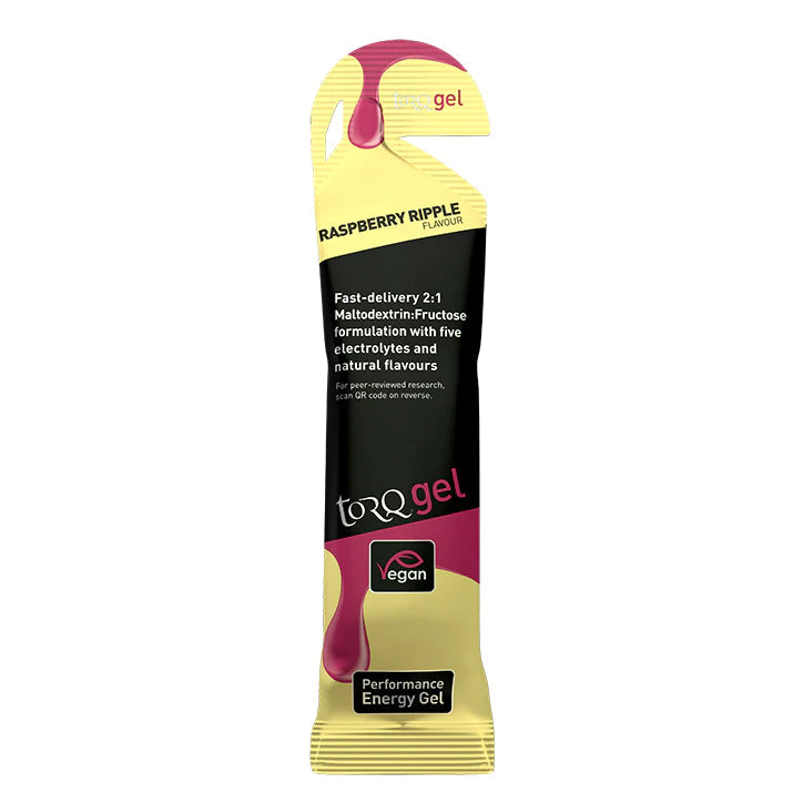 Torq Energy Gels 45g Raspberry Ripple